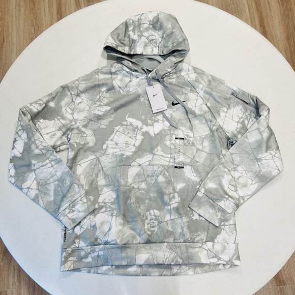 Nike Other - NWT MENS LARGE NIKE THERMA-FIT PULLOVER HOODIE LT SMOKE GREY